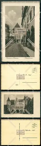 Orig. AK 2x Konstanz am Bodensee Lithographie Rheintorturm Rathaushof 1925