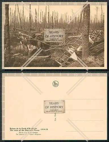 AK Feldpost Karte 1. WK Houthulst Westflandern 1914-18 Forest