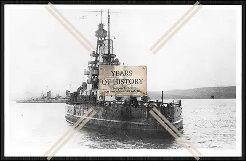 Foto S.M.S. SMS Baden 1915 Linienschiff 1. WK Scapa Flow Skagerrakschlacht Kais