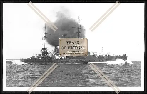 Foto S.M.S. SMS Von der Tann 1911 Gefecht feuert Großer Kreuzer Schlachtkreuze
