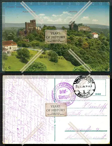 Orig. AK Ottrotter Schlösser Elsass Frankreich Chateau du vieux Lutzelbourg Ch