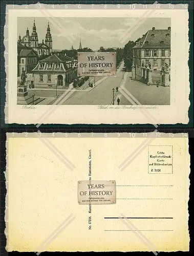 Orig. AK Ansichtskarte Postkarte Fulda in Osthessen, Blick in die Pauluspromena