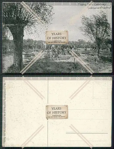 AK 1. WK 1916 Leintrey Lothringen Meurthe et Moselle Soldatenfriedhof 