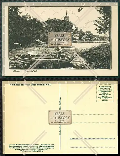 Orig. AK Kleve Kermisdahl und Spoykanals