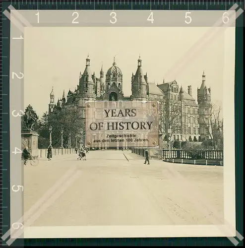 Foto Frontansicht des Schwerin Schloss 1936