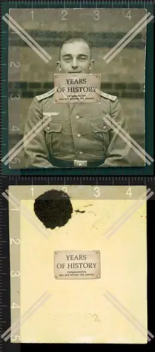 Orig. Foto Portrait Porträt Soldat Passfoto Uniform