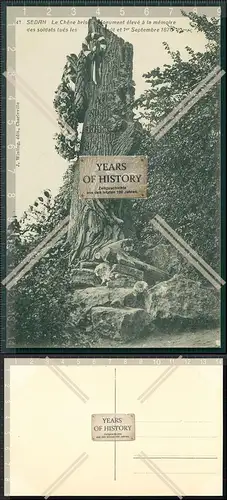 Orig. AK Ansichtskarte Sedan Ardennes Le Chene brise Monument eleve a la memoir