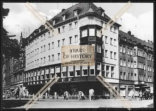 Foto Zwickau Sachsen HO Gaststätte Ringcafe Straßenansicht Werbung DDR