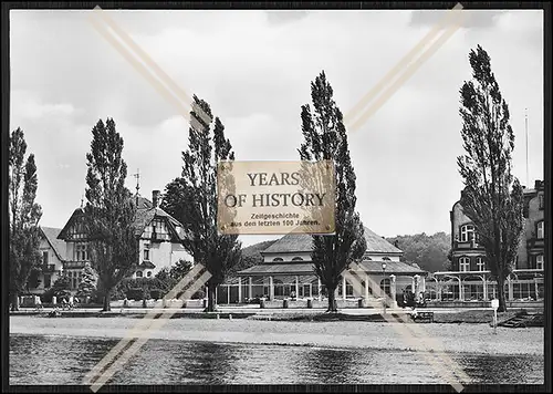 Foto Schwerin-Zippendorf am Strand Straßenansicht Mecklenburg-Vorpommern DDR 