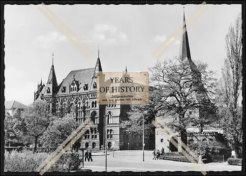 Foto Rostock Ständehaus mit Steintor Straßenansicht Mecklenburg-Vorpommern DD