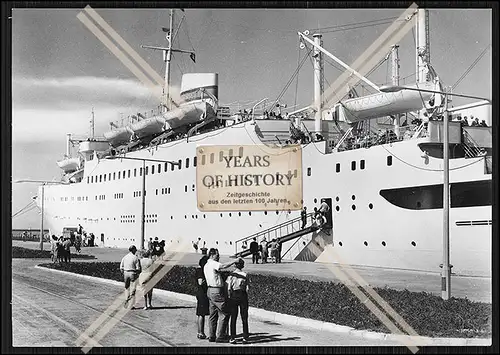 Foto Warnemünde Rostock FDGB Urlauberschiff MS Völkerfreundschaft Hafen Gäst