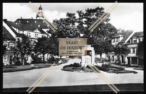 Foto Frauenstein im Erzgebirge Staße Häuser am Platz des Friedens DDR