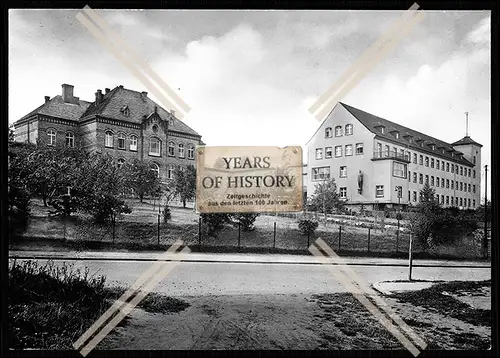 Foto Mühlhausen in Thüringen Straße Blick zum Krankenhaus DDR