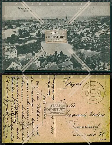 Orig. AK Insterburg Tschernjachowsk Feldpost 1941 gelaufen Ostpreußen Gumbinn