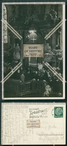 AK Eröffnungsfeier bei der Ausstellung des heiligen Rocks im Dom zu Trier 1933