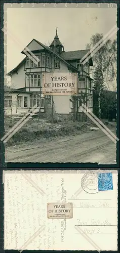 Foto AK Finsterbergen Thüringen Haus Straßenansicht