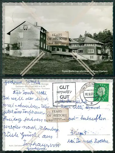 Foto AK Jugendherberge Torfhaus Oberharz Gustav Bratke