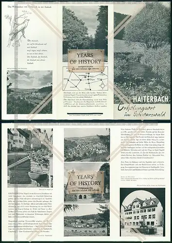 Faltblatt Programm Stadtführer Haiterbach im Schwarzwald