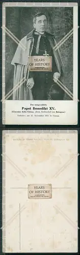 Foto AK Benedikt XV. war Papst vom 3. September 1914 bis zum Tod 1922