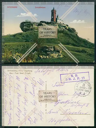 AK Dagsburg Dagsbourg Chateau de Dabo Lothringen 1915 Feldpost gelaufen