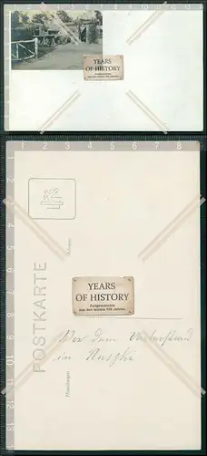 Foto AK 1. Weltkrieg Feldpost Karte mit eingearbeiteten Foto Blanko Rückseite 