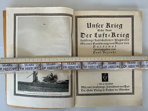 1. WK - Der Luft-Krieg - Luftkrieg Luftschiffahrt Flugwesen - Auflage 1.-40. Tsd