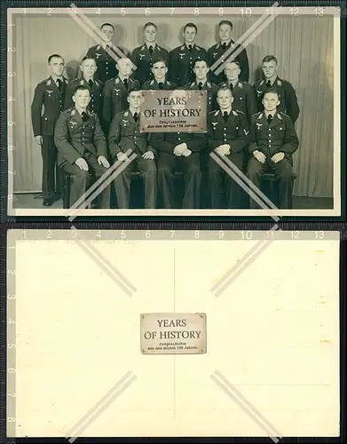 Orig. Foto  Gruppe Soldaten Luftwaffe in Uniform Neuenkirchen 1939