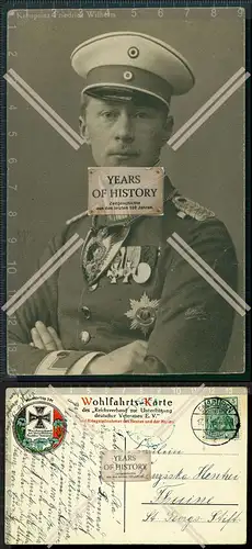 Orig. AK Wilhelm Prinz von Preußen Kronprinz des Deutschen Reiches gel. 1915