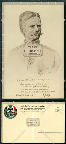 Orig. AK  Portrait Porträt Eberhard von Mackensen Generalfeldmarschall 1912