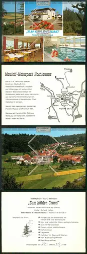 Orig. AK Weilrod Mauloff Taunus zum kühlen Grund Restaurant Cafe Pensionen