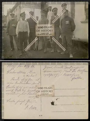 Orig. Foto 1. WK Deutsches Offiziers- und Mannschaftsbad siehe Hinweisschild 191