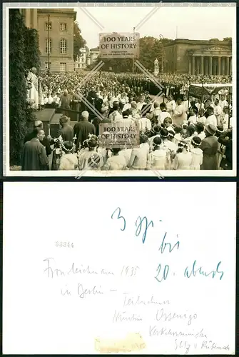 Großes Foto Berlin 1935 Minister u.a. Kirchliche Feier