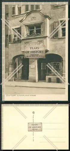 Orig. AK Stuttgart Altstadt Geiß Straße 1909