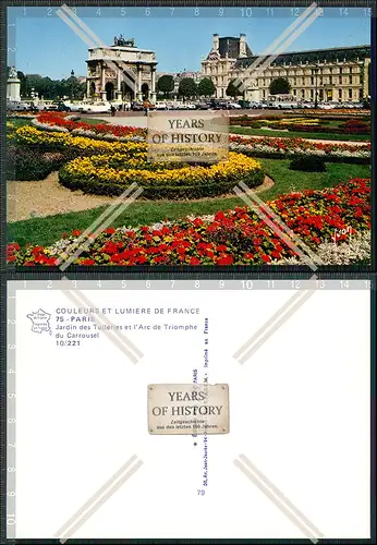 AK PARIS COULEURS ET LUMIERE DE FRANCE Jardin des Tuileries et l Arc de Triomph