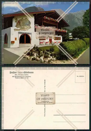 AK Berchtesgaden Schönau Pension Eckerbrunn Bes. Matthias Huber 
