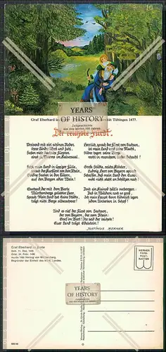 AK Graf Eberhard im Barte der reichste Fürst Lieder AK 