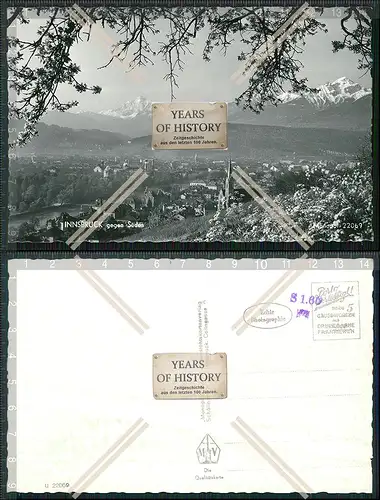 AK Innsbruck Österreich Panorama vom Süden gesehen