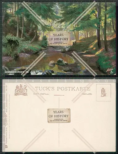 AK Künstler Sommermorgen in Ilsetal Harzlandschaften Oilette Serie 527 