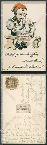 AK Künstler Baby Windel ist nass du bist so wunderschön mein Kind Humor 1924 