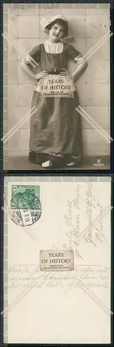 AK Künstler Mädchen in Tracht Niederlande Holland 1913 gelaufen 4015/4
