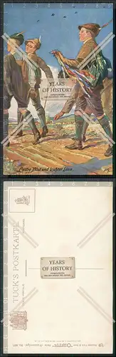 AK Oilette Serie Wandervögel 967 Lustig Blut und leichter Sinn  