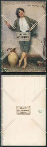 AK Künstler Rauchender Junge Dolce far niente Still vergnügt Karte um 1910