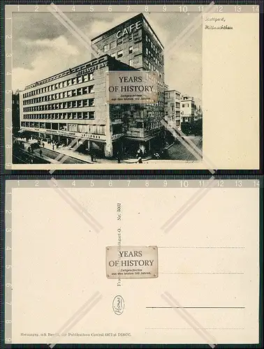 AK Stuttgart Mittnachtbau Büro Geschäftshaus an der Königstraße 1940