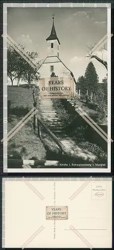 Foto AK Schwarzenberg Baiersbronn im Murgtal Kirche 1936