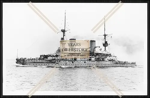 Foto S.M.S. Kaiser Friedrich III. 1896 Linienschiff Kaiserliche Marine
