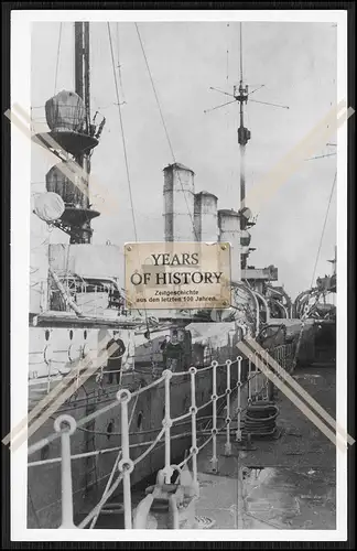 Foto S.M.S. Königsberg 1915 Kleiner Kreuzer im Hafen Kaiserliche Marine
