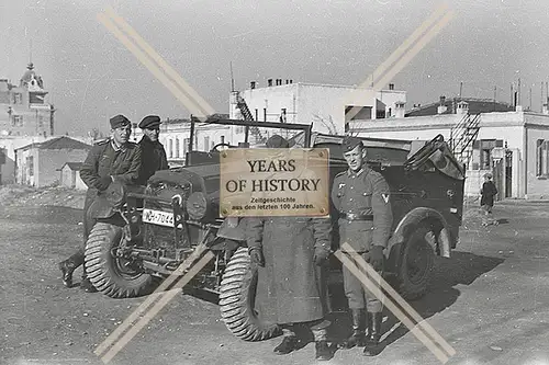 Repro Foto Greece Griechenland Soldaten mit Fahrzeuge