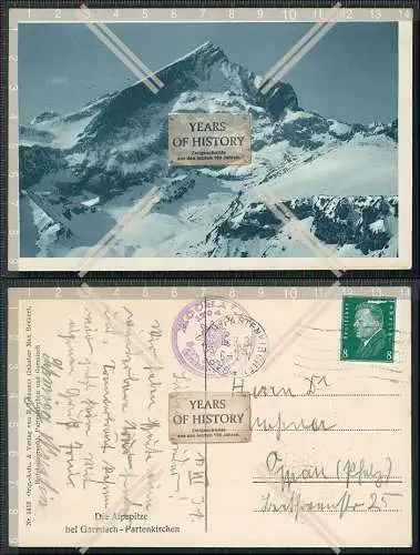 AK Die Alpenspitze bei Garmisch-Partenkirchen 1931 gelaufen