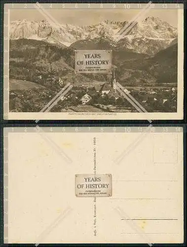  AK Garmisch Partenkirchen Teilansicht mit Dreitorspitze Karte um 1930