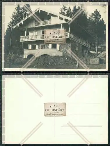 Foto AK München typisch bayrisches Haus im Bau Hotel Pension um 1925